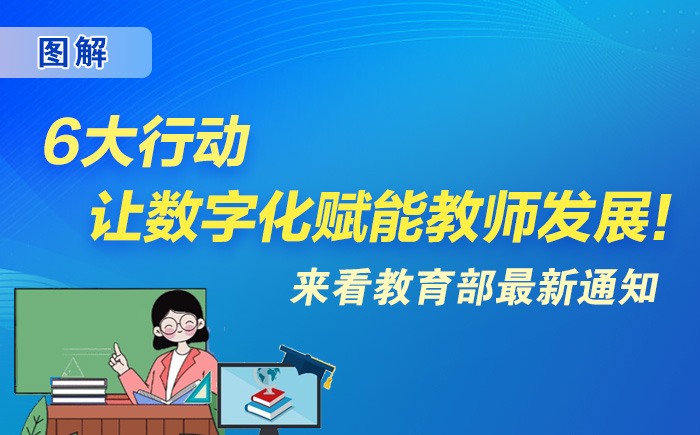 6大行動(dòng)，讓數(shù)字化賦能教師發(fā)展！來(lái)看教育部最新通知