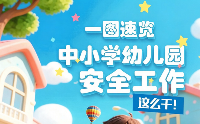 一圖速覽，中小學(xué)幼兒園安全工作這么干！