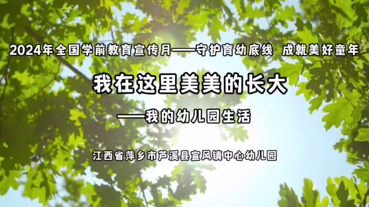 江西省萍鄉(xiāng)市蘆溪縣宣風(fēng)鎮(zhèn)中心幼兒園：我在這里美美的長(zhǎng)大