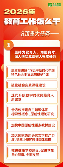 2026年全國教育工作會議要點來了，組圖帶你看