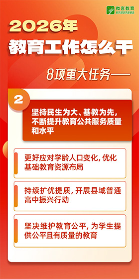 2026年全國教育工作會議要點來了，組圖帶你看